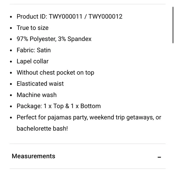 Eras Tour long sleeve pajama set - Picture 6 of 6